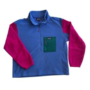 Patagonia Women's Microdini 1/2-Zip Fleece Pullover in Float Blue
